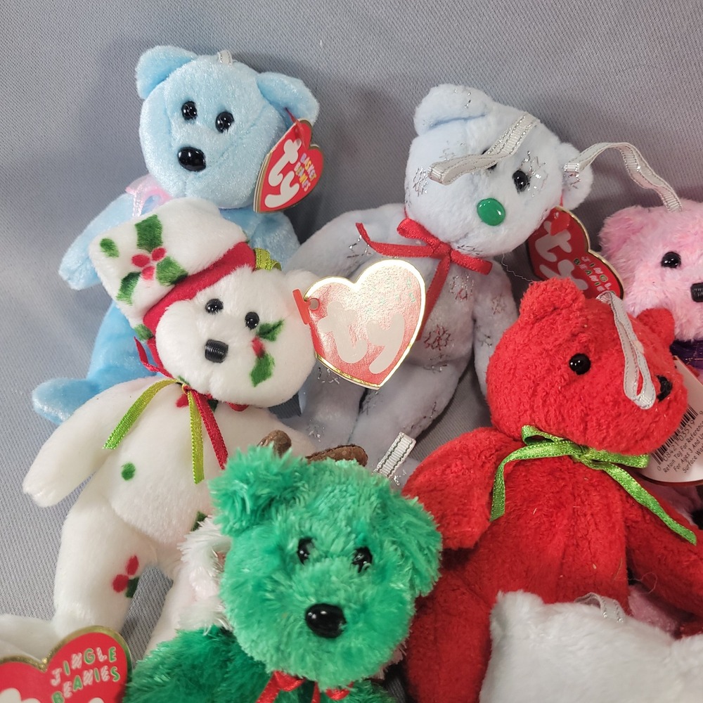 Ty Jingle & Basket Beanies Holiday Christmas Plush Ornaments Lot 18 - Picture 7 of 10